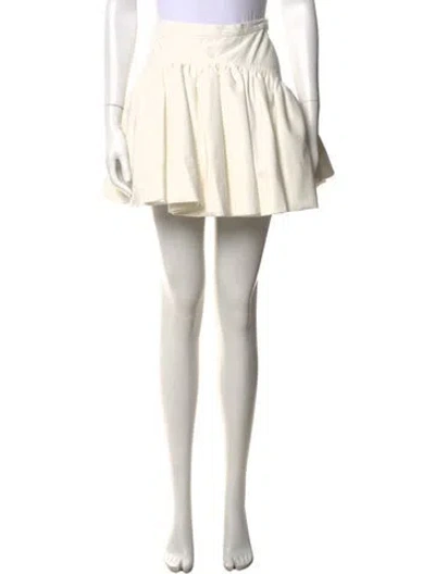 Pre-owned Interior Mini Skirt W/ Tags In White