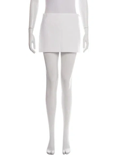 Pre-owned Interior Mini Skirt In White