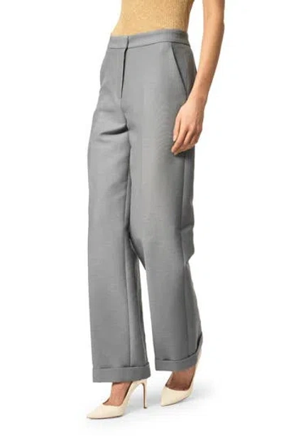 Interior Nico Cuff Cotton Pants In Multi