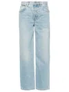 Interior The Remy Slouchy Wide Leg Jeans In Blau