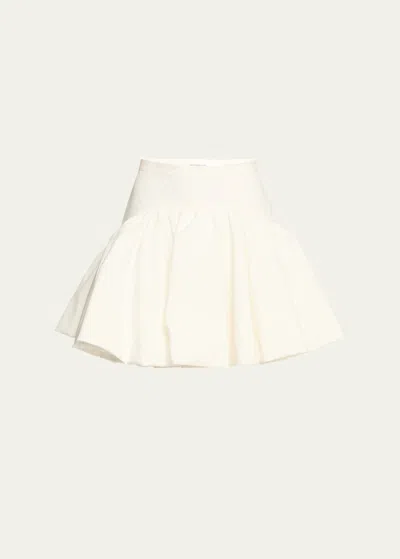 Interior The Dolenze Bubble Mini Skirt In Whiteout