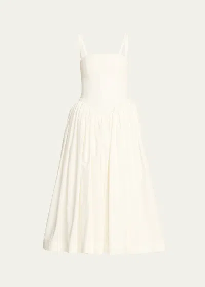 Interior The Ira Flared Maxi Dress In Whiteout
