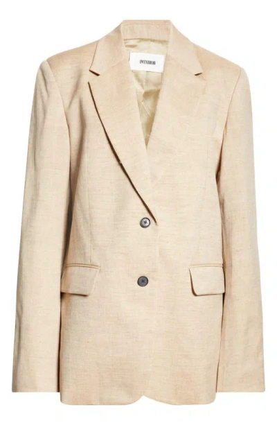 Interior The Jareth Linen & Wool Suit Jacket In Sable