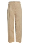 INTERIOR THE JARETH LINEN & WOOL SUIT TROUSERS
