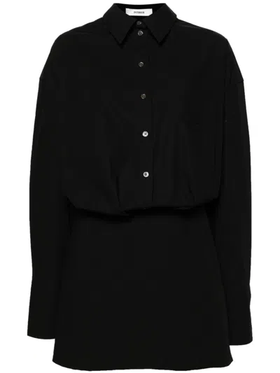 Interior The Tutto Cotton Mini Dress In Black
