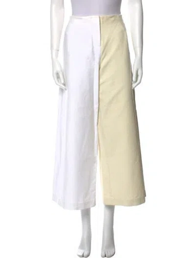 Pre-owned Interior Wide Leg Pants In Yellow