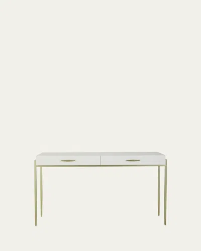 Interlude Home Allegra Desk In White