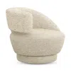 Interlude Home Arabella Swivel Chair In Neutral