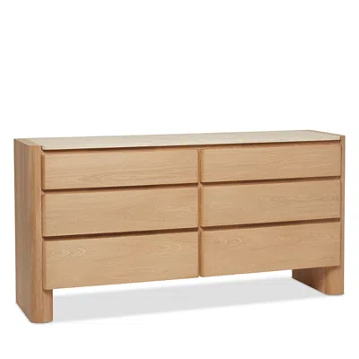 Interlude Home Arden 6 Drawer Chest In Brown