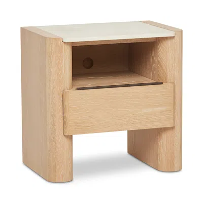 Interlude Home Arden Bedside Chest In Brown