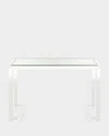 Interlude Home Ava Acrylic Writing Desk In Clear