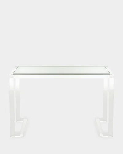 Interlude Home Ava Acrylic Writing Desk In Clear