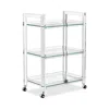 Interlude Home Ava Bar Cart In Transparent