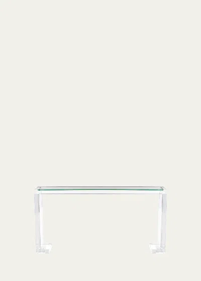 Interlude Home Ava Console Table In White