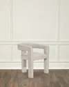 Interlude Home Avery Vegan Leather Dining Side Chair In St Tropez Grey