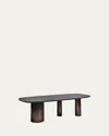 Interlude Home Becket Dining Table In Coffee, Classic Bronze
