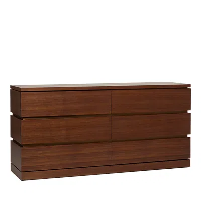 Interlude Home Bolton 6 Drawer Chest In Brown
