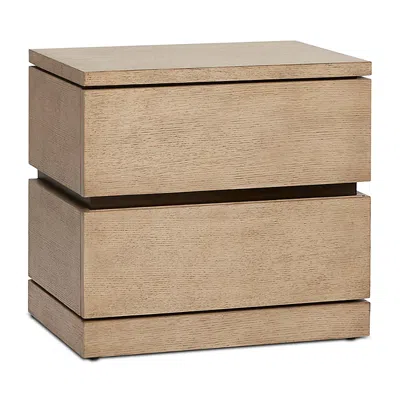 Interlude Home Bolton Bedside Chest In Brown