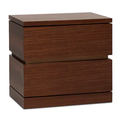 Interlude Home Bolton Bedside Chest In Brown
