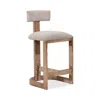 Interlude Home Brooklyn Counter Stool In Neutral