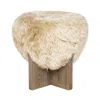 Interlude Home Brooks Stool In Brown