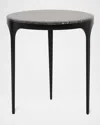 Interlude Home Camilla Side Table In Black