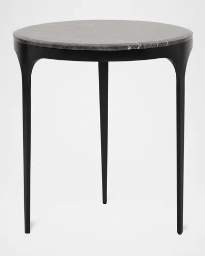 Interlude Home Camilla Side Table In Black