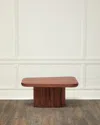 Interlude Home Carabelle Large Cocktail Table In Classic Walnut