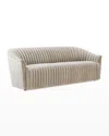Interlude Home Channel Sofa, 90" In Ecru