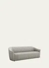 Interlude Home Channel Sofa, 90" In Feather