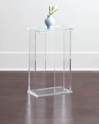 INTERLUDE HOME CHASE ACRYLIC END TABLE,PROD177990239