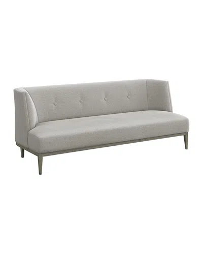 Interlude Home Chloe Sofa 80.5" In Faux Linen Gray