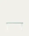 Interlude Home Christelle Acrylic Console Table In Clear