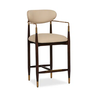 Interlude Home Cidra Counter Stool In Brown