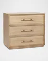 Interlude Home Clement 3-drawer Chest In Taupe