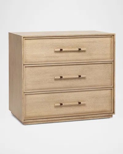 Interlude Home Clement 3-drawer Chest In Taupe