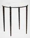 Interlude Home Como Side Table In Bronze