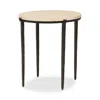 Interlude Home Como Side Table In Brown