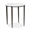Interlude Home Como Side Table In White