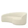 Interlude Home Dana Classic Left Chaise In White