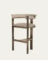 Interlude Home Darcy Bar Stool In Taupe