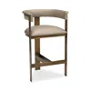 Interlude Home Darcy Counter Stool In Brown