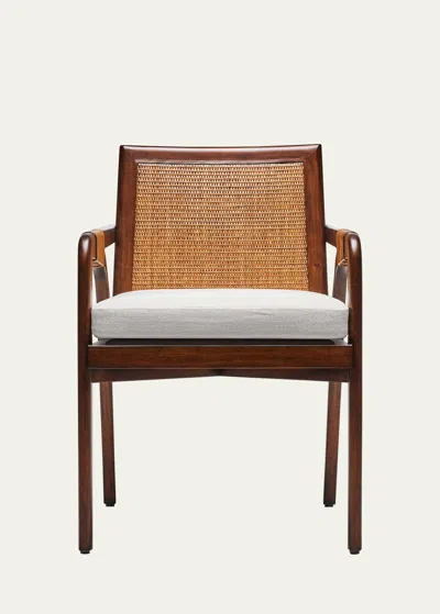 Interlude Home Delray Arm Chair In Brown