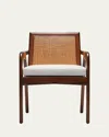 Interlude Home Delray Side Chair In Chestnut, Light Chestnut, Natural