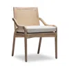 Interlude Home Delray Side Chair In Brown
