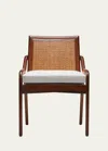Interlude Home Delray Side Chair In Chestnut, Light Chestnut, Natural