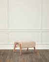 Interlude Home Dexter Ottoman In Fawn