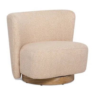 Interlude Home Dorian Swivel Lounge Chair In Brown