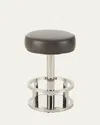 Interlude Home Drake Swivel Counter Stool In Cream Latte