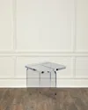 Interlude Home Eden Side Table In Clear